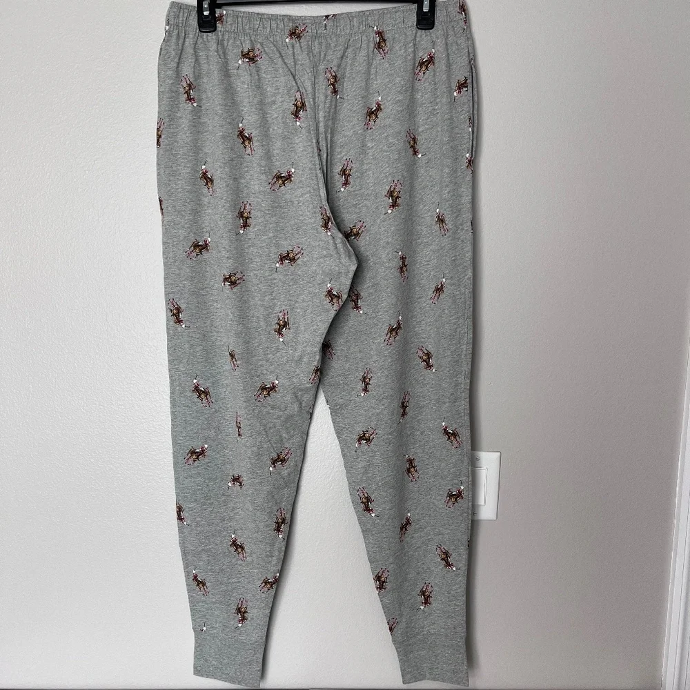 Polo Ralph Lauren Men’s Knit Allover Logo Jogger Pajama Pants size XL